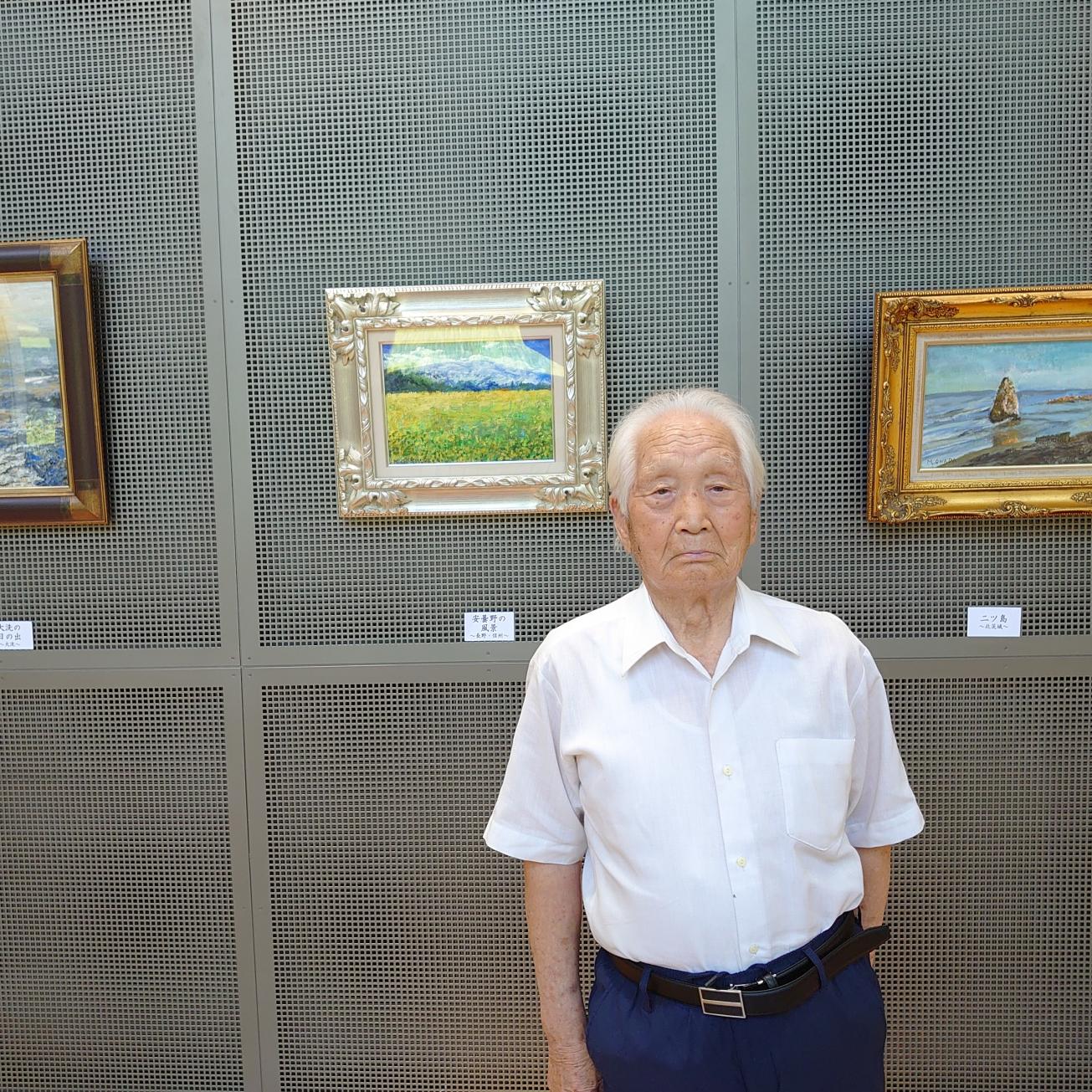 出展者の大和田正常さんの写真