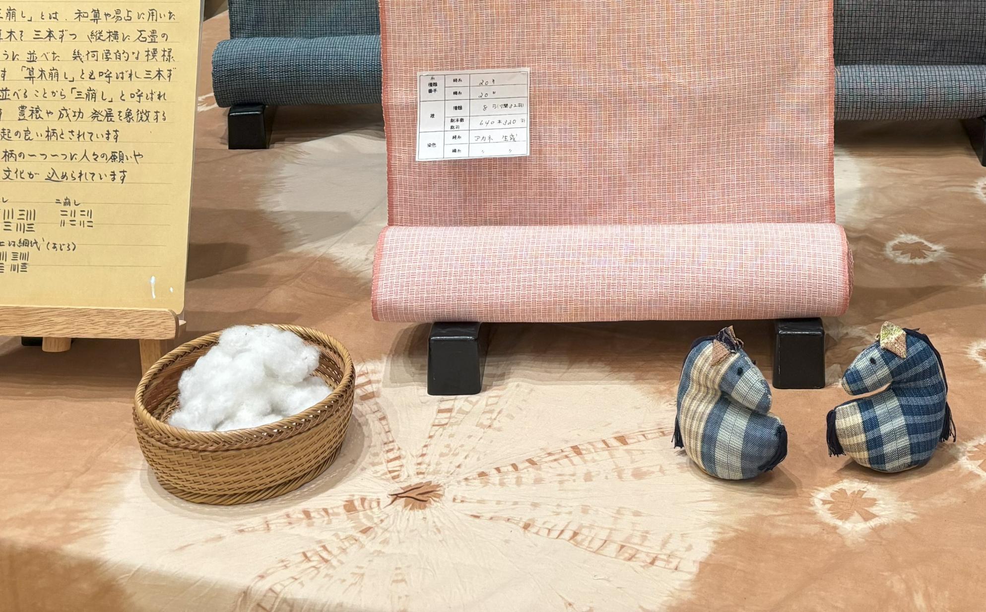 干支の馬と綿 干支の馬と綿