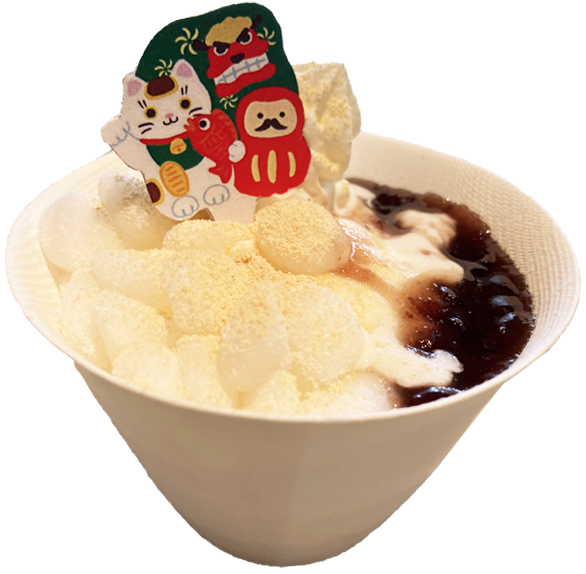 あんこもちのみるくアイス写真 あんこもちのみるくアイス写真